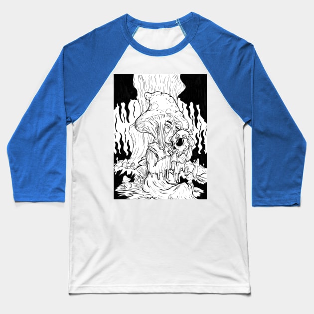 Trippy Witch Baseball T-Shirt by ZandroLex